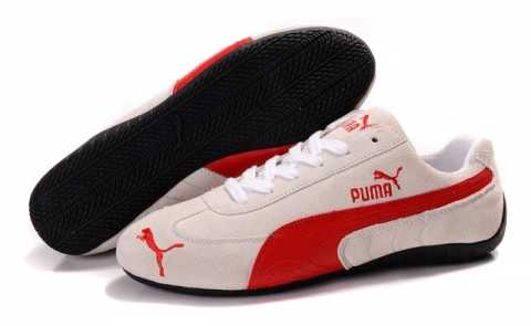 basket puma cuir marron